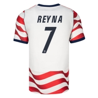 Camiseta Estados Unidos Giovanni Reyna #7 Primera Equipación Replica Mundial 2026 mangas cortas